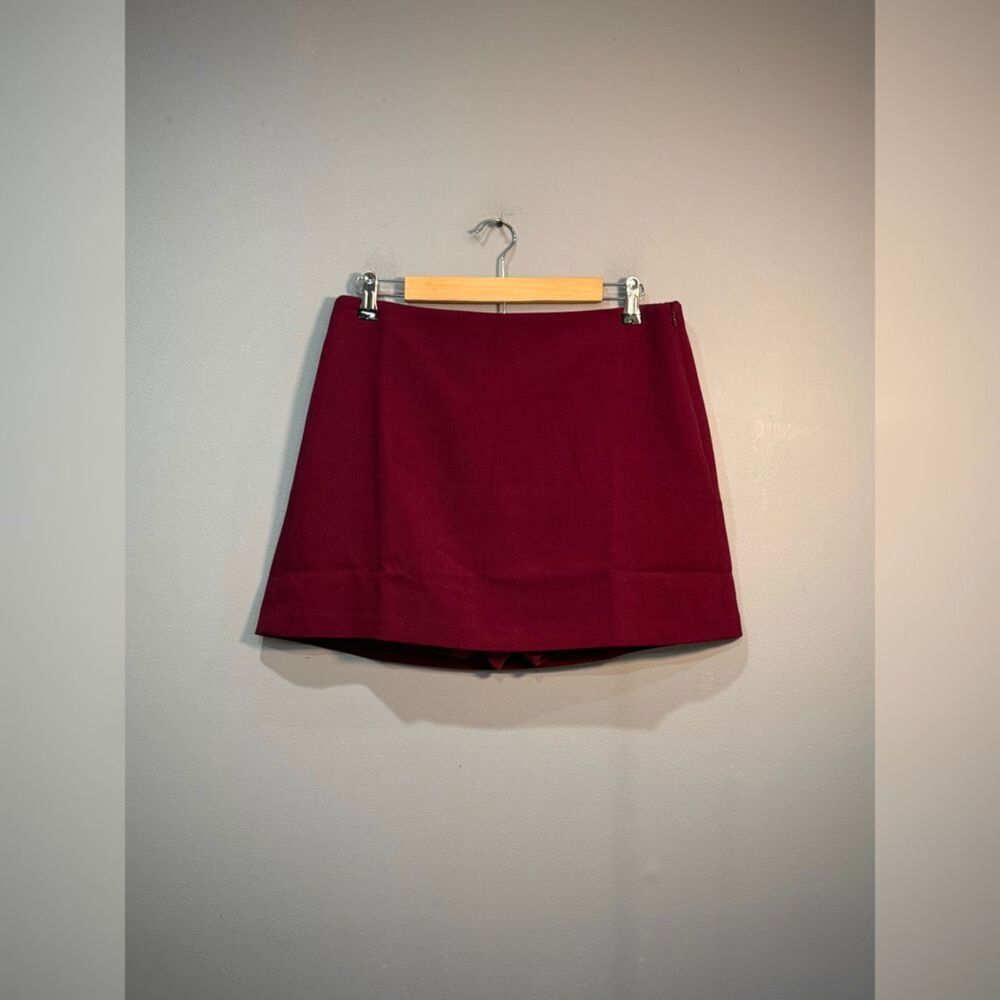 Burgundy J. Crew Mini Skirt Size 10 NWT